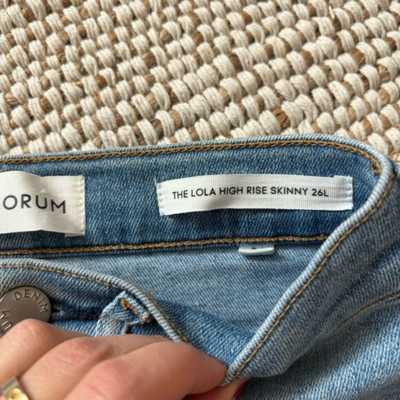 DENIM FORUM The Lola High Rise Skinny Jeans- Size 24W, 26L (NWOT) - Picture 5 of 8